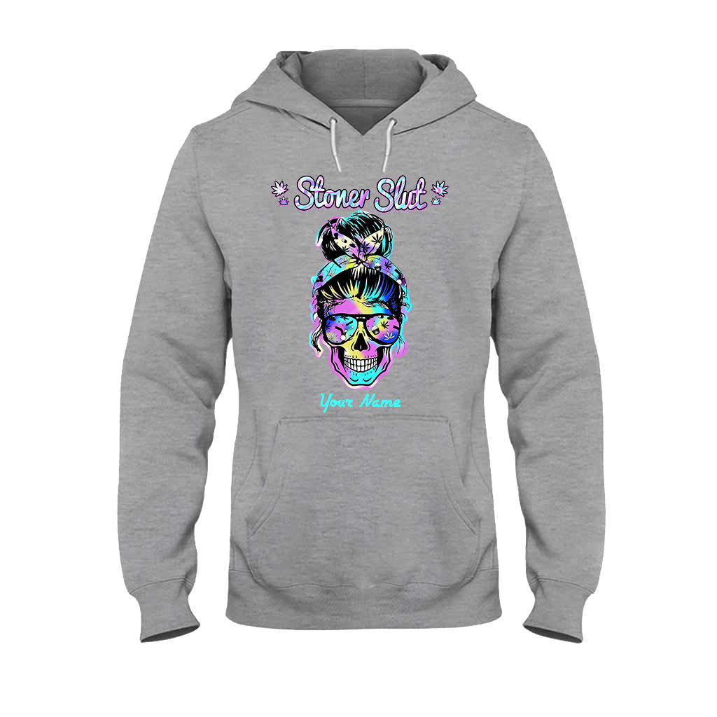 Stoner Skull - Personalized Weed T-shirt and Hoodie