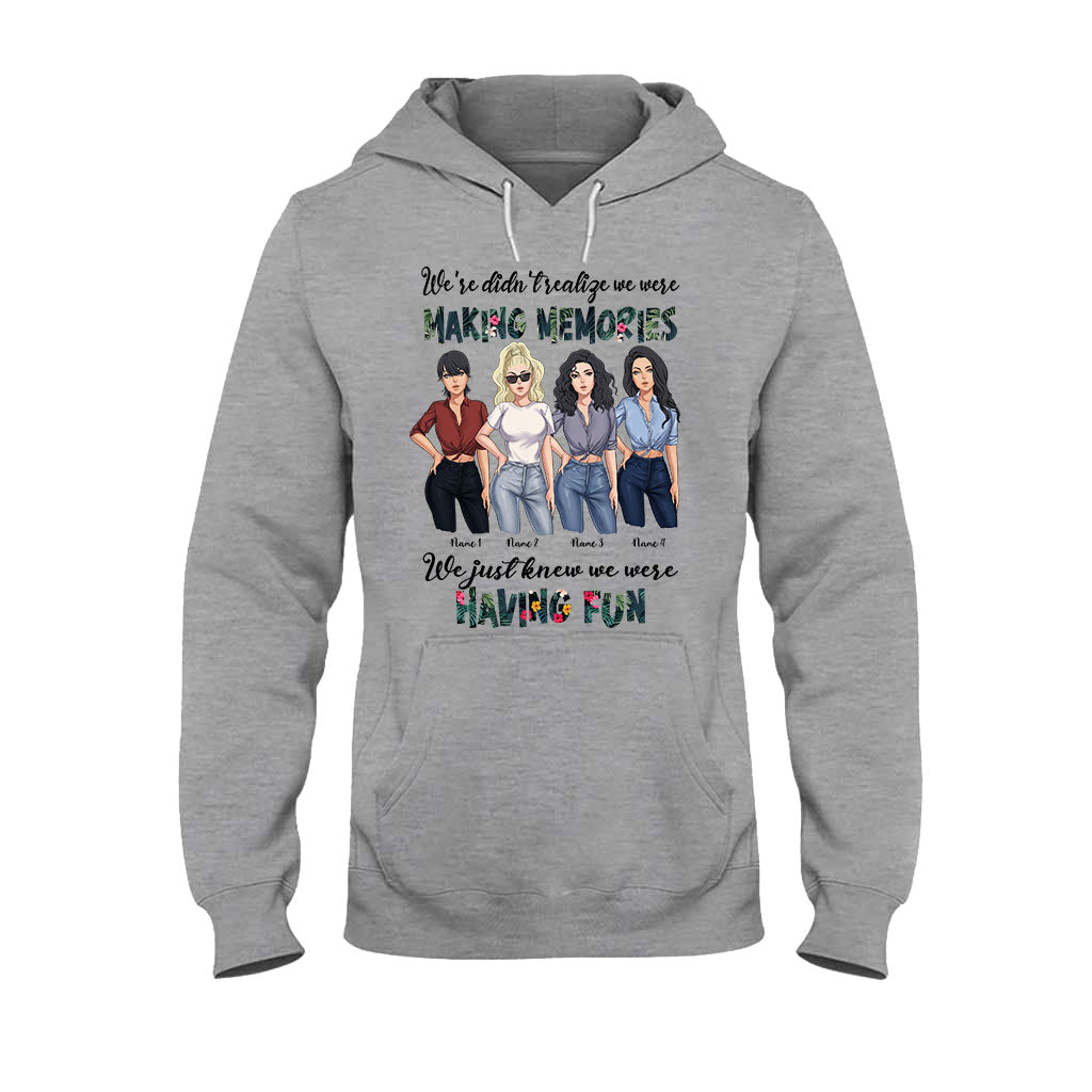 Besties Having Fun Making Memories - Personalized T-shirt and Hoodie