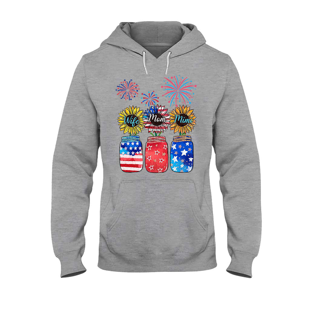 Wife Mom Grandma - Personalized Independence Day T-shirt and Hoodie