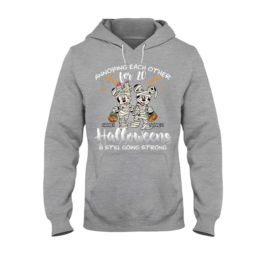 Annoying Each Other - Personalized Halloween Mouse T-shirt and Hoodie