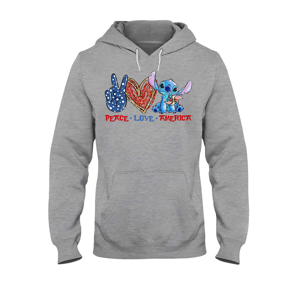 Peace Love - Independence Day Ohana T-shirt and Hoodie