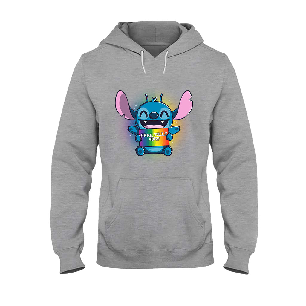 Free Ally Hugs - LGBT Support T-shirt and Hoodie