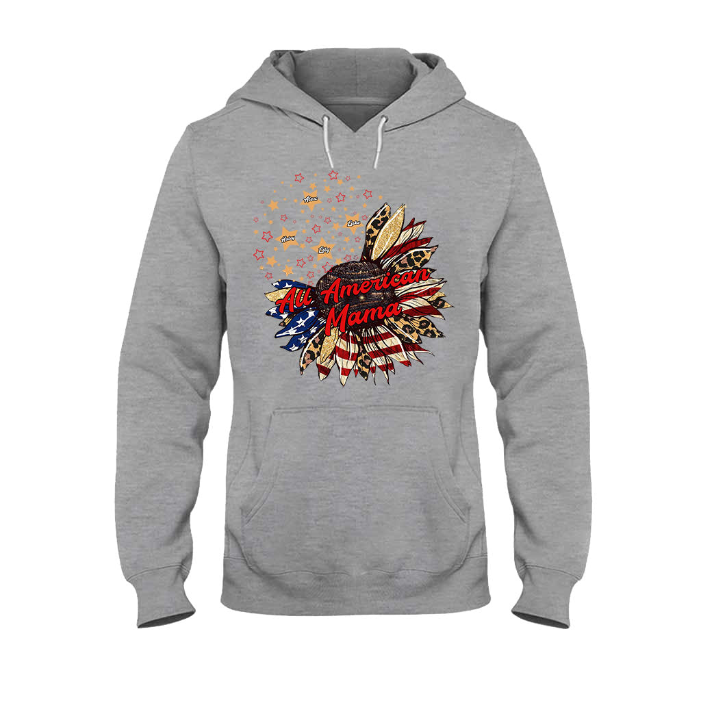 Nana's Flower - Personalized Independence Day T-shirt and Hoodie