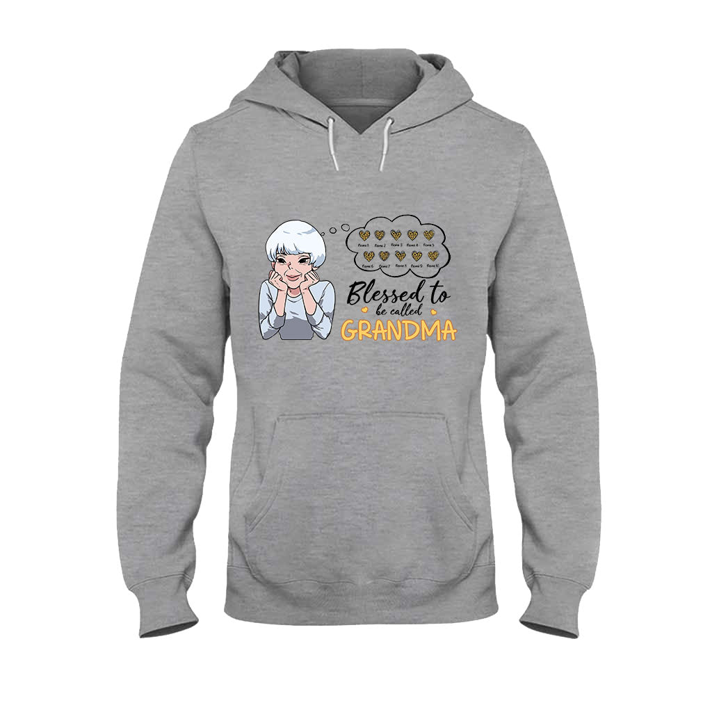 Blessed To Be Called Grandma - Personalized T-shirt and Hoodie