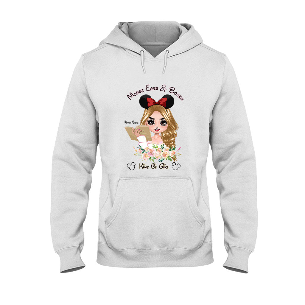 Mouse Ears And Book Kind Of Girl - Personalized T-shirt and Hoodie