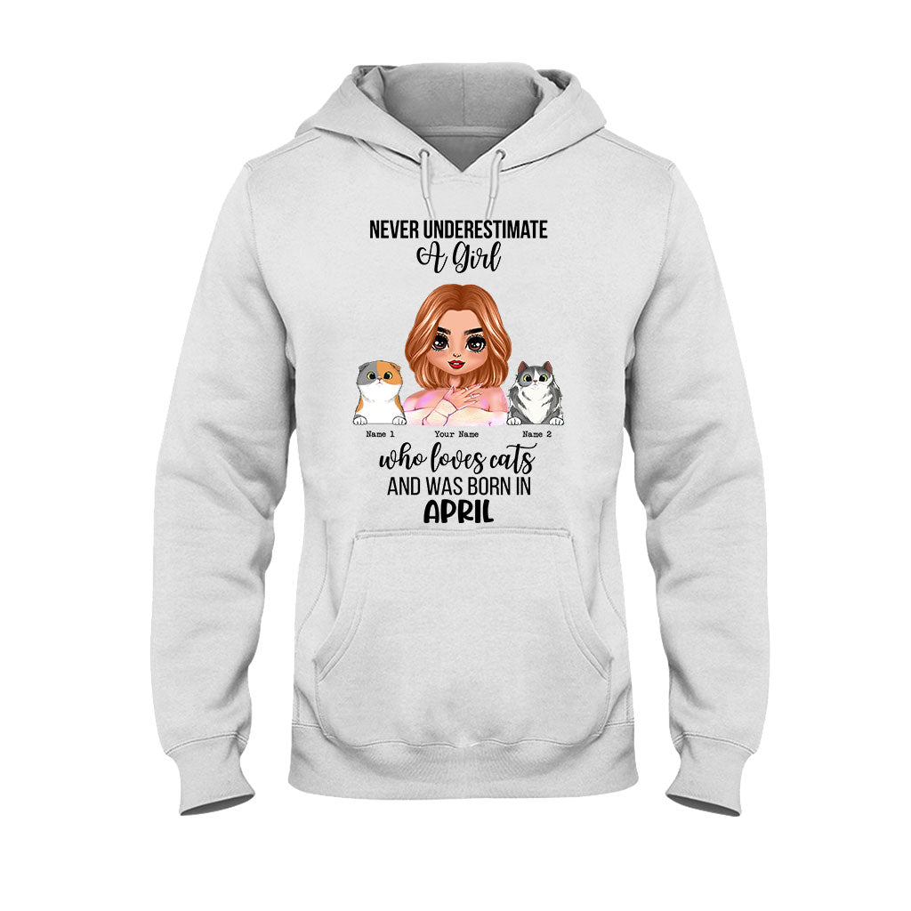 Never Underestimate - Personalized Cat T-shirt and Hoodie