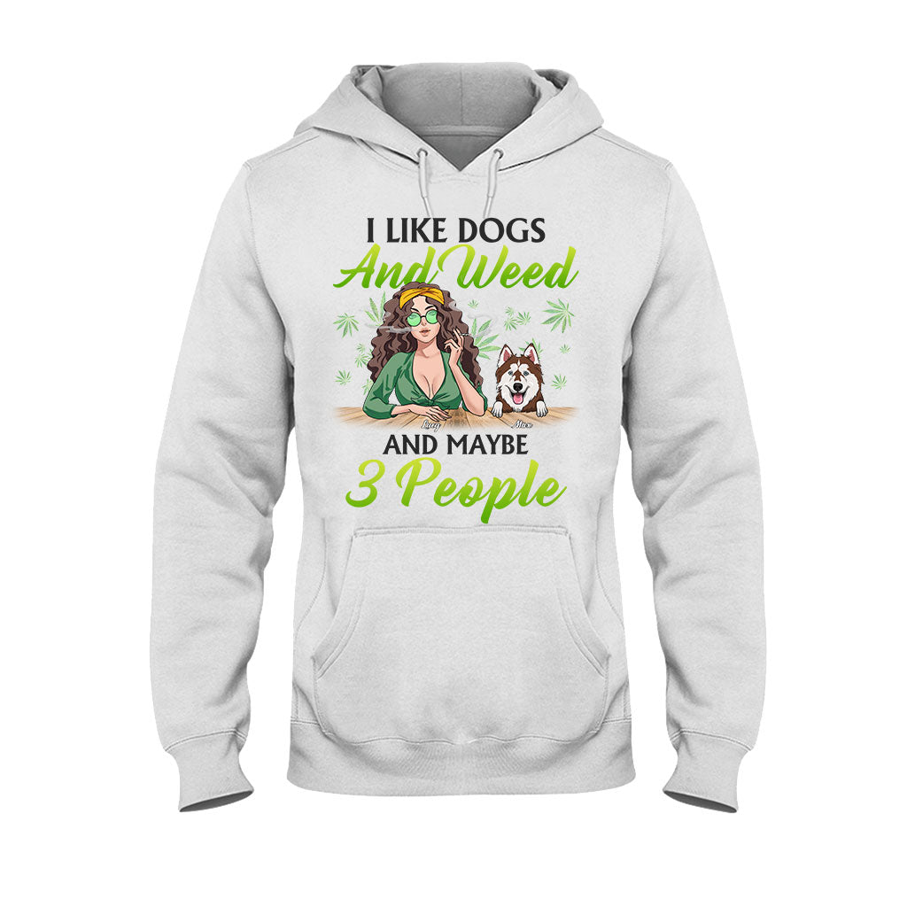Dogs And Stoner Lover - Personalized Weed T-shirt and Hoodie