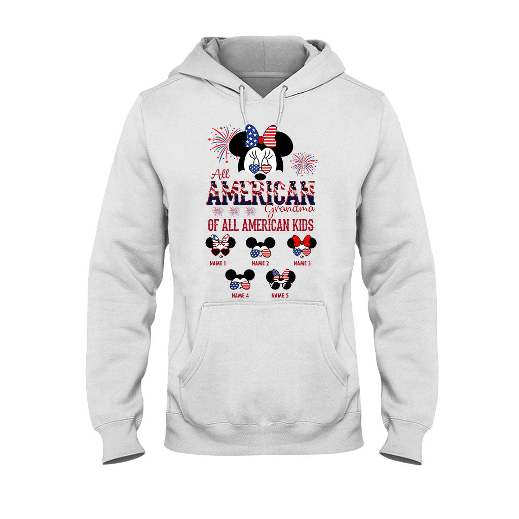 All American Grandma - Personalized Independence Day T-shirt and Hoodie