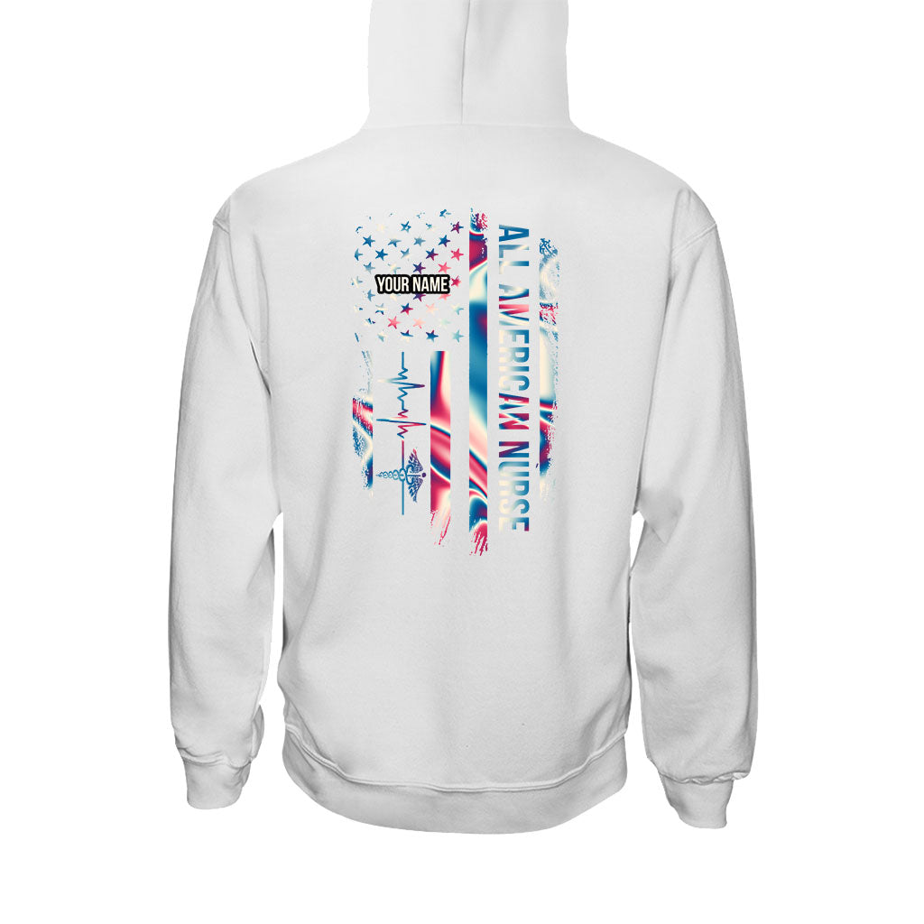 Proud Nurse - Personalized Independence Day T-shirt and Hoodie