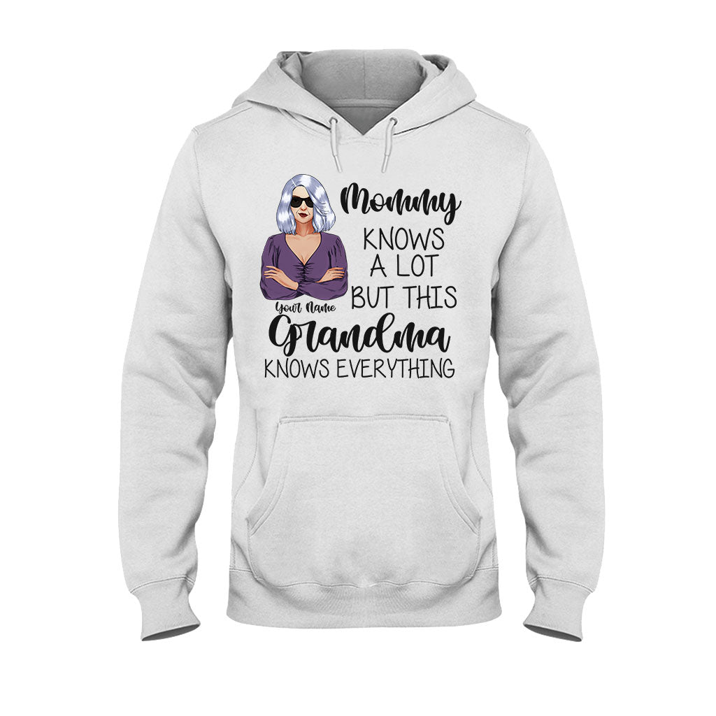 Grandma Knows Everything - Personalized Mother's Day T-shirt and Hoodie