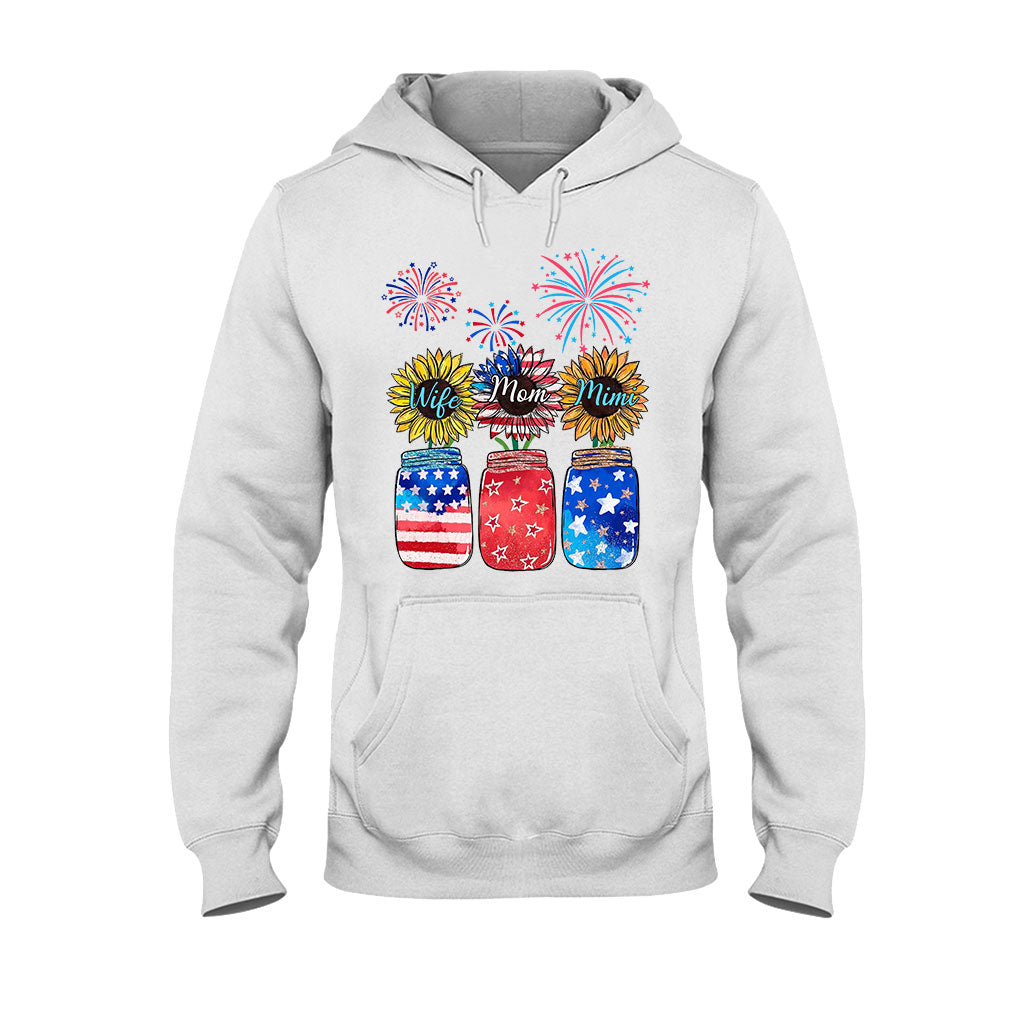 Wife Mom Grandma - Personalized Independence Day T-shirt and Hoodie