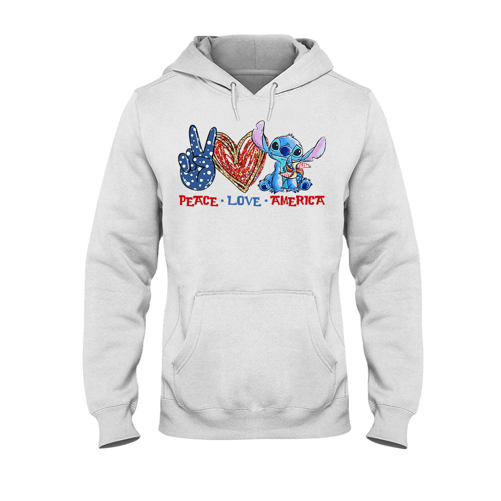 Peace Love - Independence Day Ohana T-shirt and Hoodie