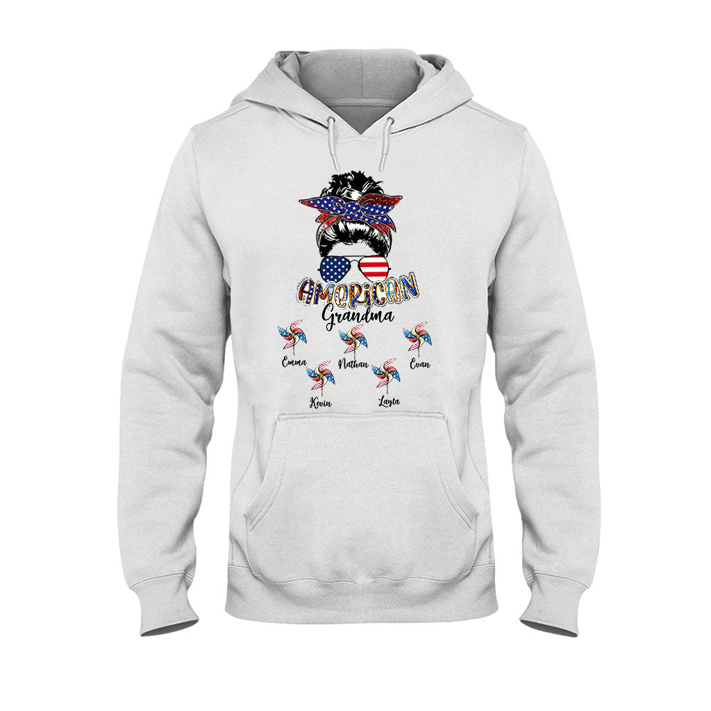 Love Being A Grandma - Personalized Independence Day Grandma T-shirt and Hoodie