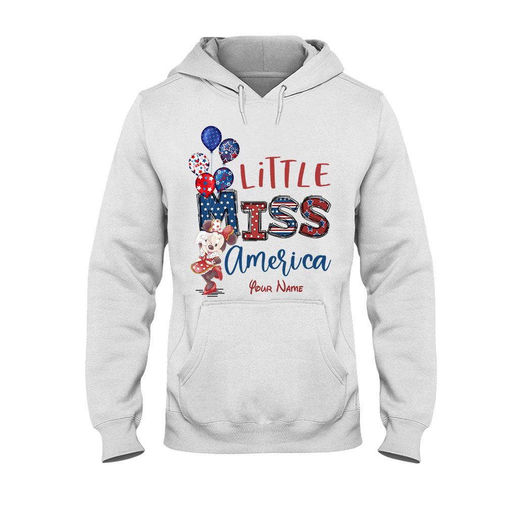Little Miss - Personalized Independence Day Mouse T-shirt and Hoodie