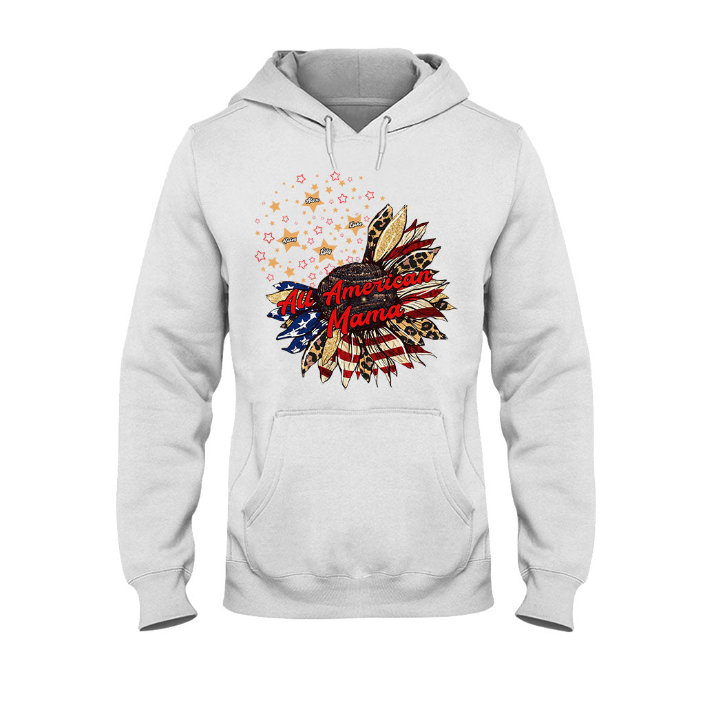 Nana's Flower - Personalized Independence Day T-shirt and Hoodie