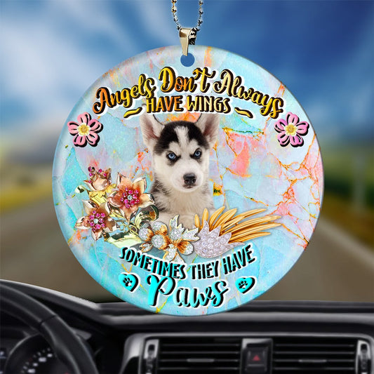Sometimes They Have Paws - Dog Ornament (Printed On Both Sides) 1022