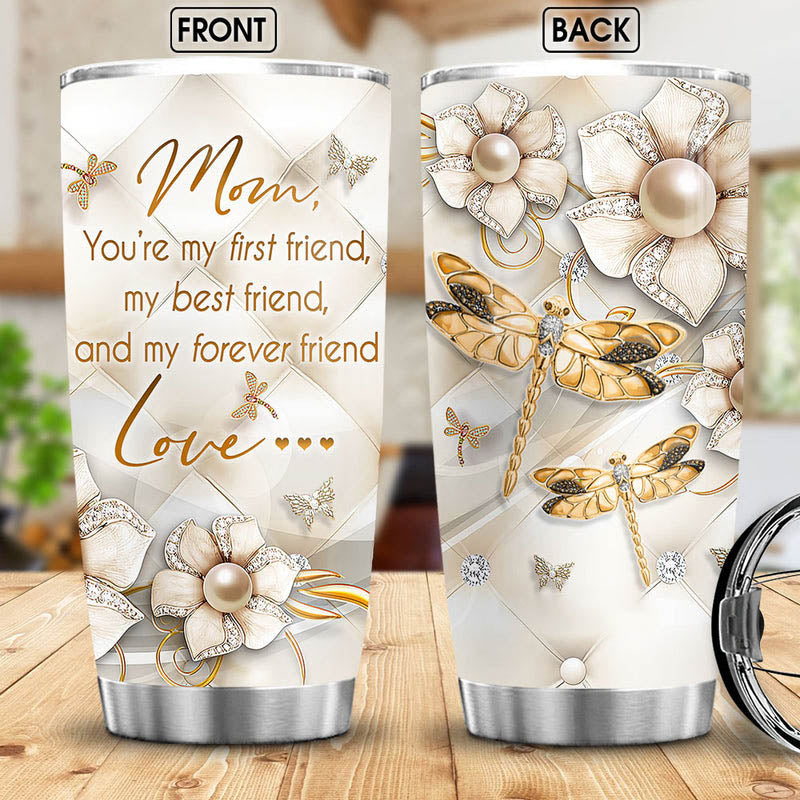 Mother Gift Dragonfly Jewelry Style, Happy Mothers Day Gift for Mom, Grandma, gift for mother's day - Grandma Tumbler 0921