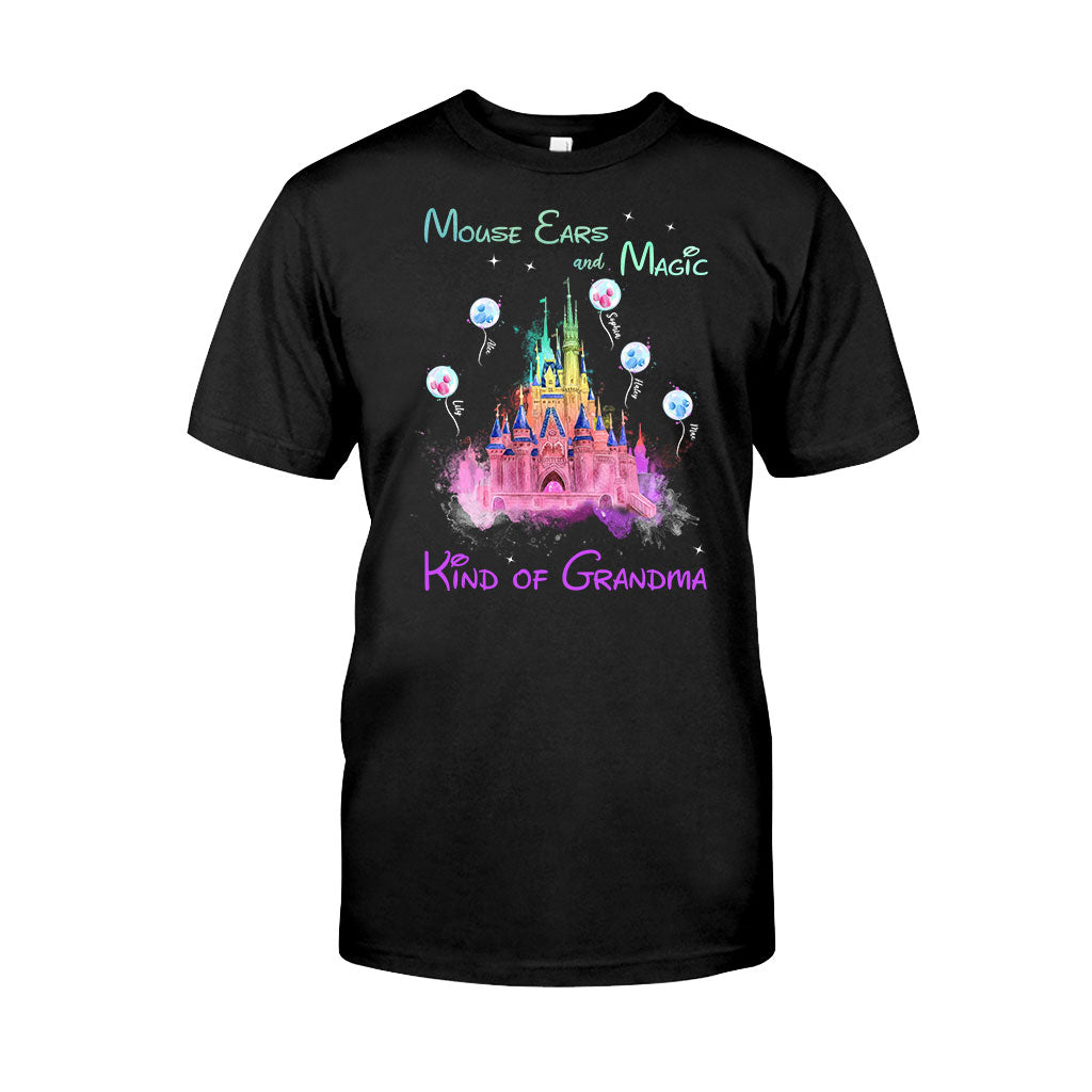 Mouse Ears And Magic Kind Of Grandma - Personalized Mouse T-shirt and Hoodie