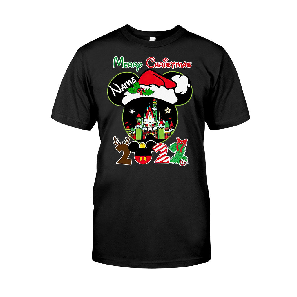Merry Christmas - Personalized Mouse T-shirt and Hoodie