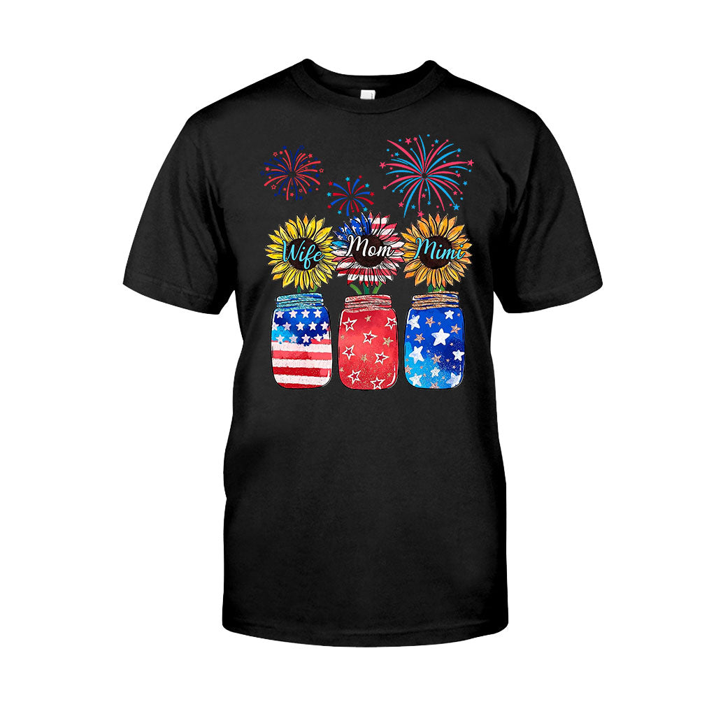 Wife Mom Grandma - Personalized Independence Day T-shirt and Hoodie