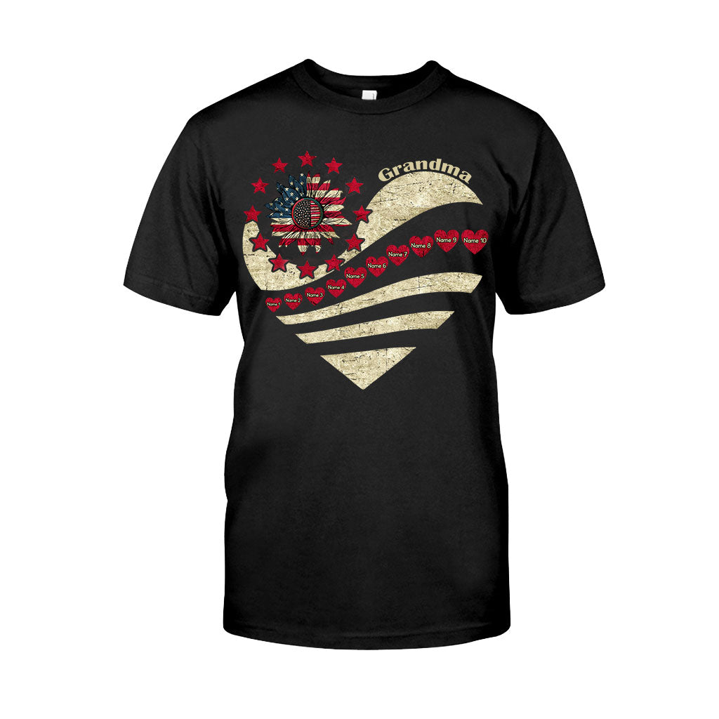 Grandma - Personalized Independence Day T-shirt and Hoodie