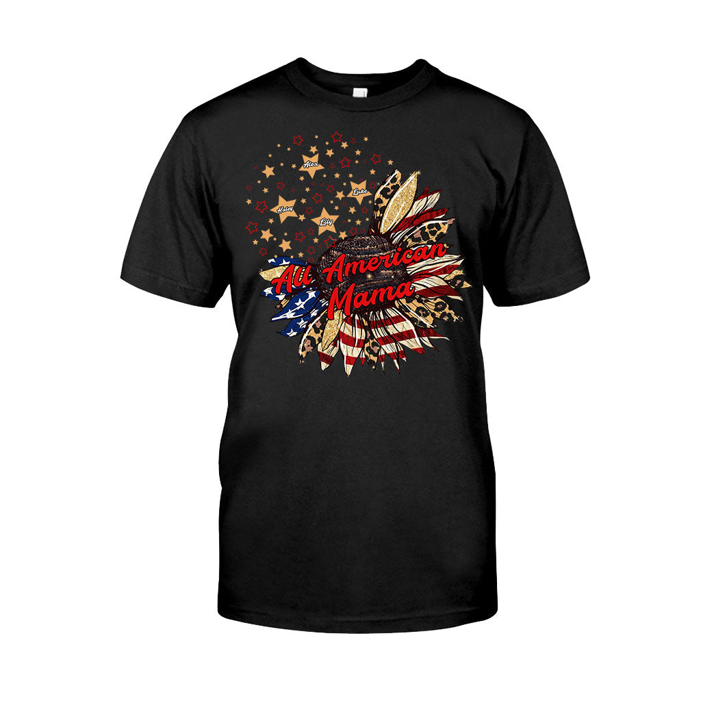 Nana's Flower - Personalized Independence Day T-shirt and Hoodie