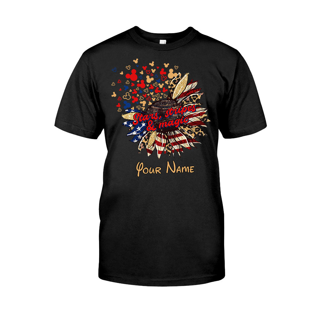 Stars Stripes And Magic - Personalized Independence Day Mouse T-shirt and Hoodie