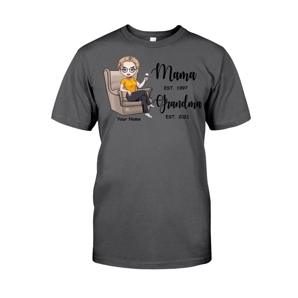 Mama Est Grandma Est - Personalized Mother's Day T-shirt and Hoodie