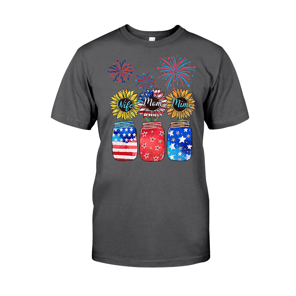 Wife Mom Grandma - Personalized Independence Day T-shirt and Hoodie