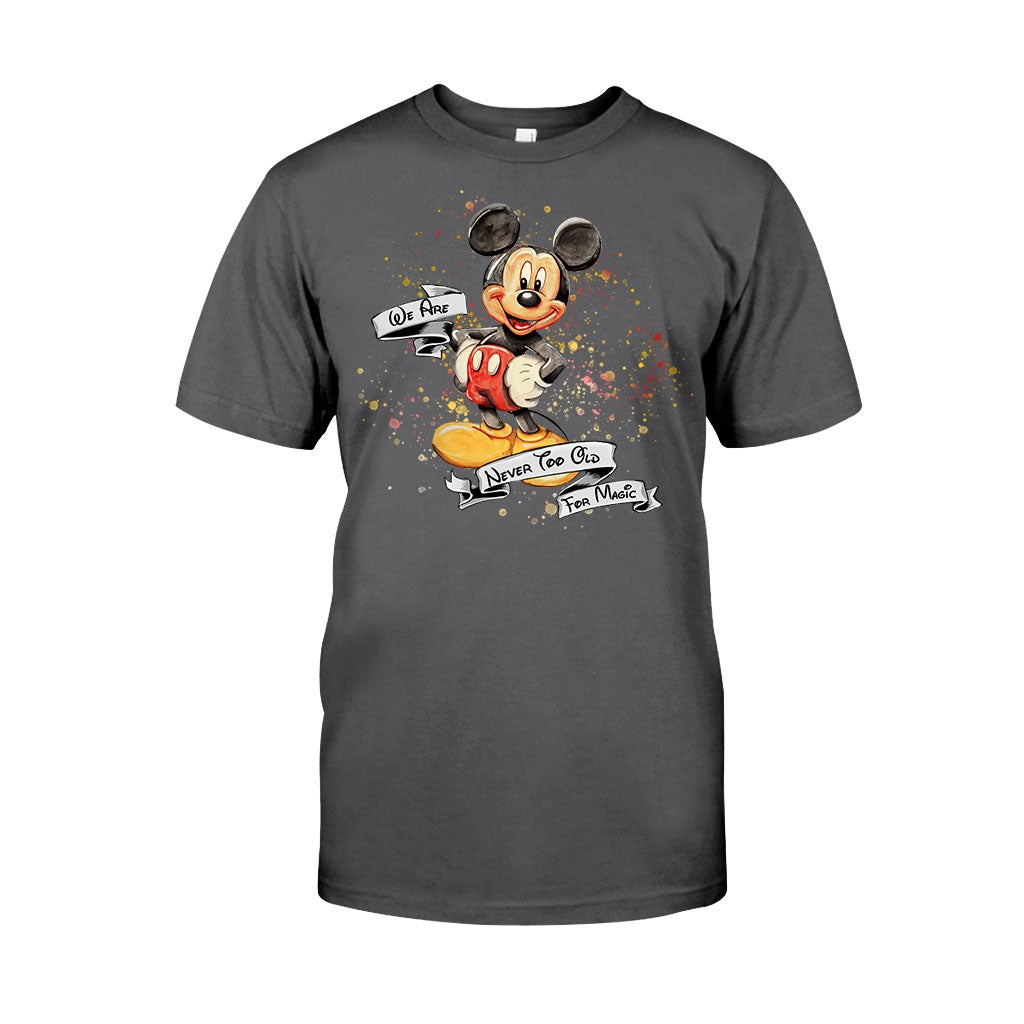 Never Too Old For Magic Mouse Ears - Personalized T-shirt and Hoodie