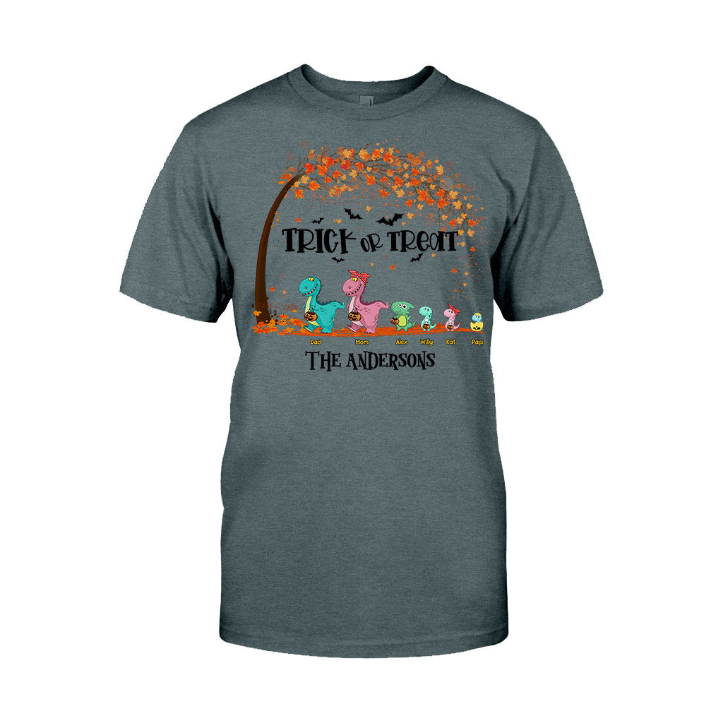 Family Of Dinosaurs - Personalized Halloween Family T-shirt and Hoodie