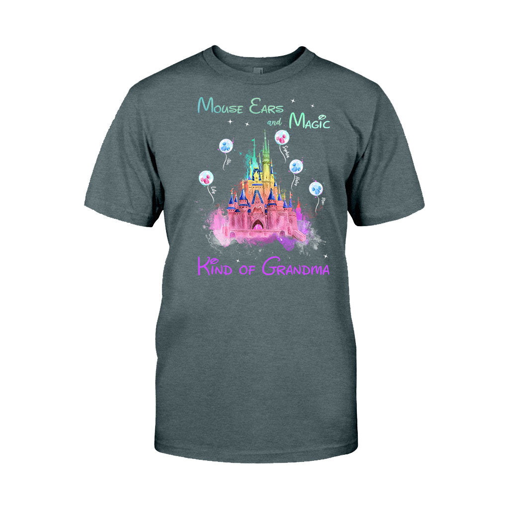 Mouse Ears And Magic Kind Of Grandma - Personalized Mouse T-shirt and Hoodie