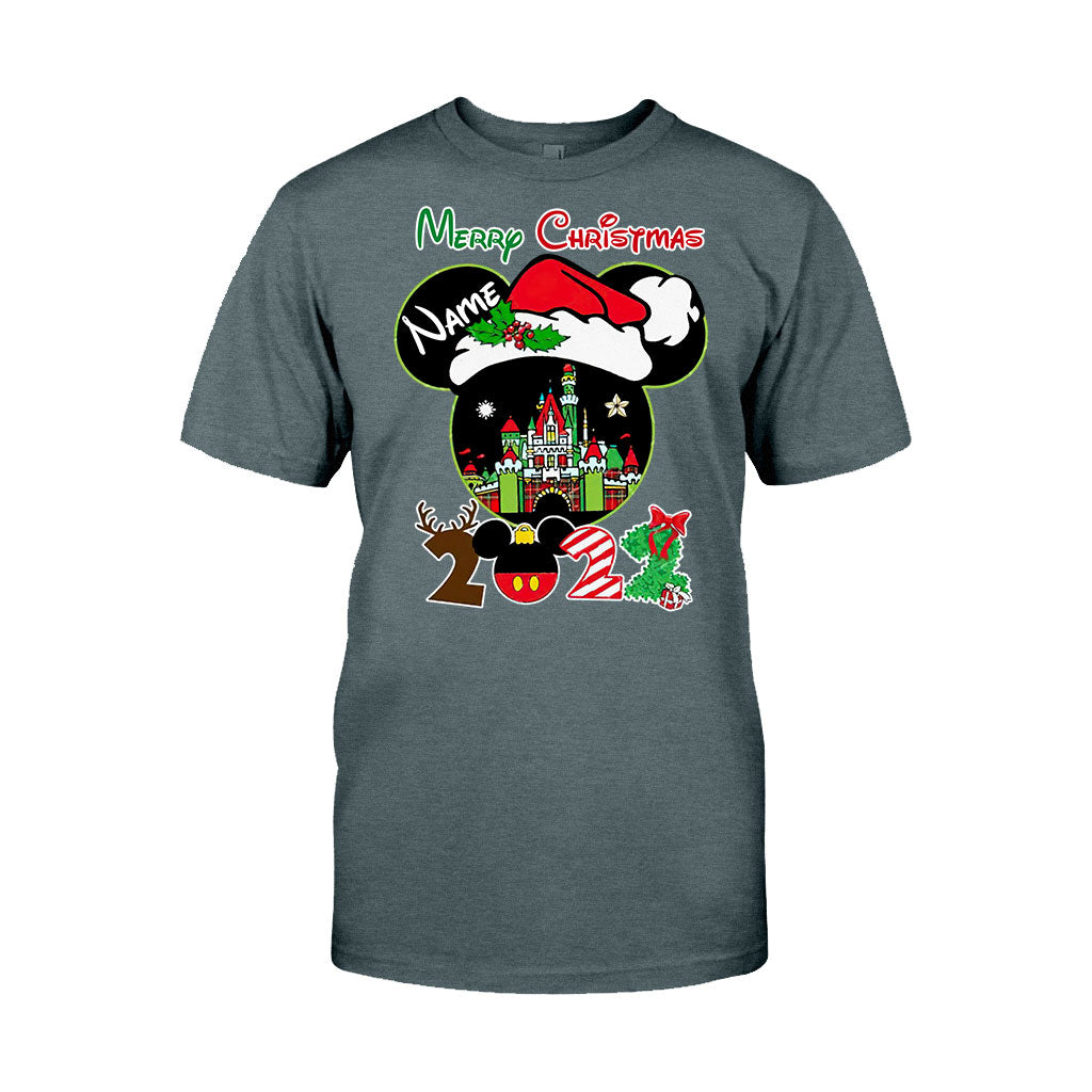 Merry Christmas - Personalized Mouse T-shirt and Hoodie
