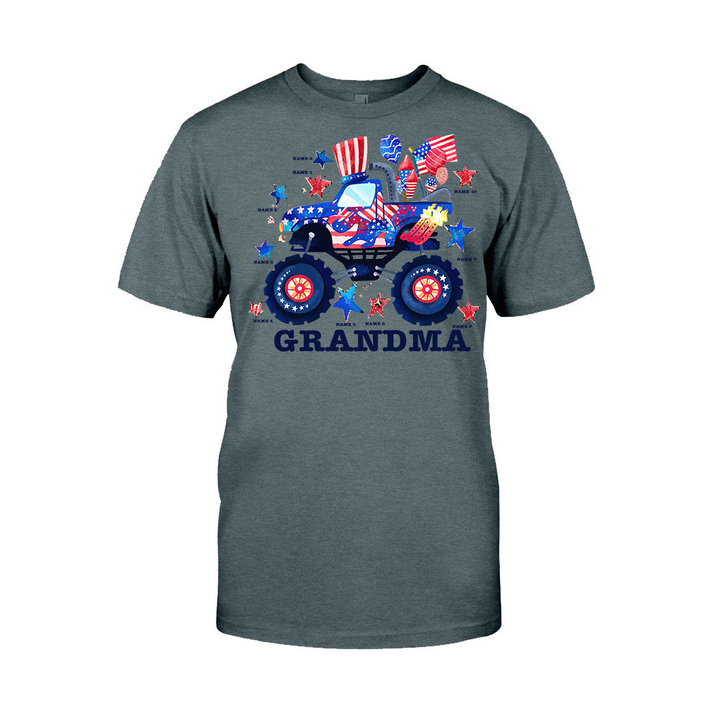 Grandma - Personalized Independence Day T-shirt and Hoodie