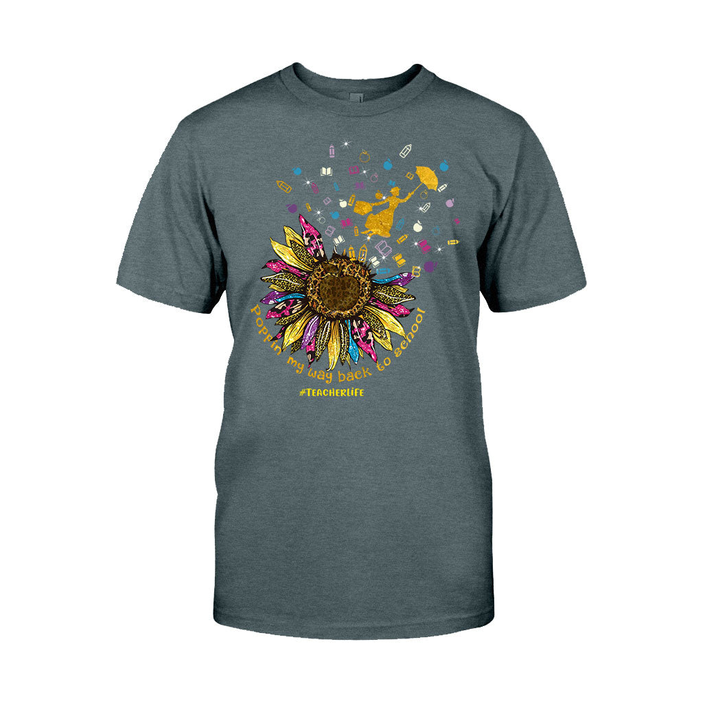 Poppin My Way Back To School - Personalized Teacher T-shirt and Hoodie
