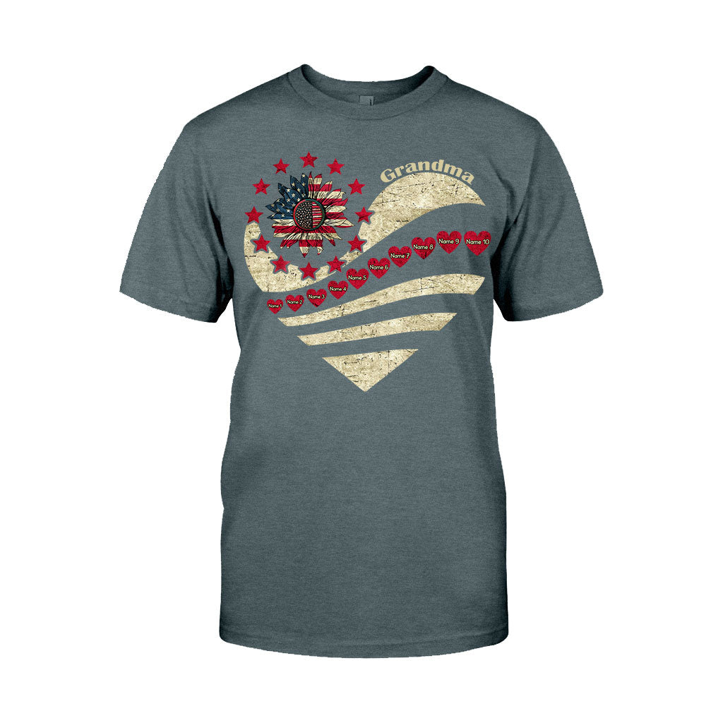 Grandma - Personalized Independence Day T-shirt and Hoodie