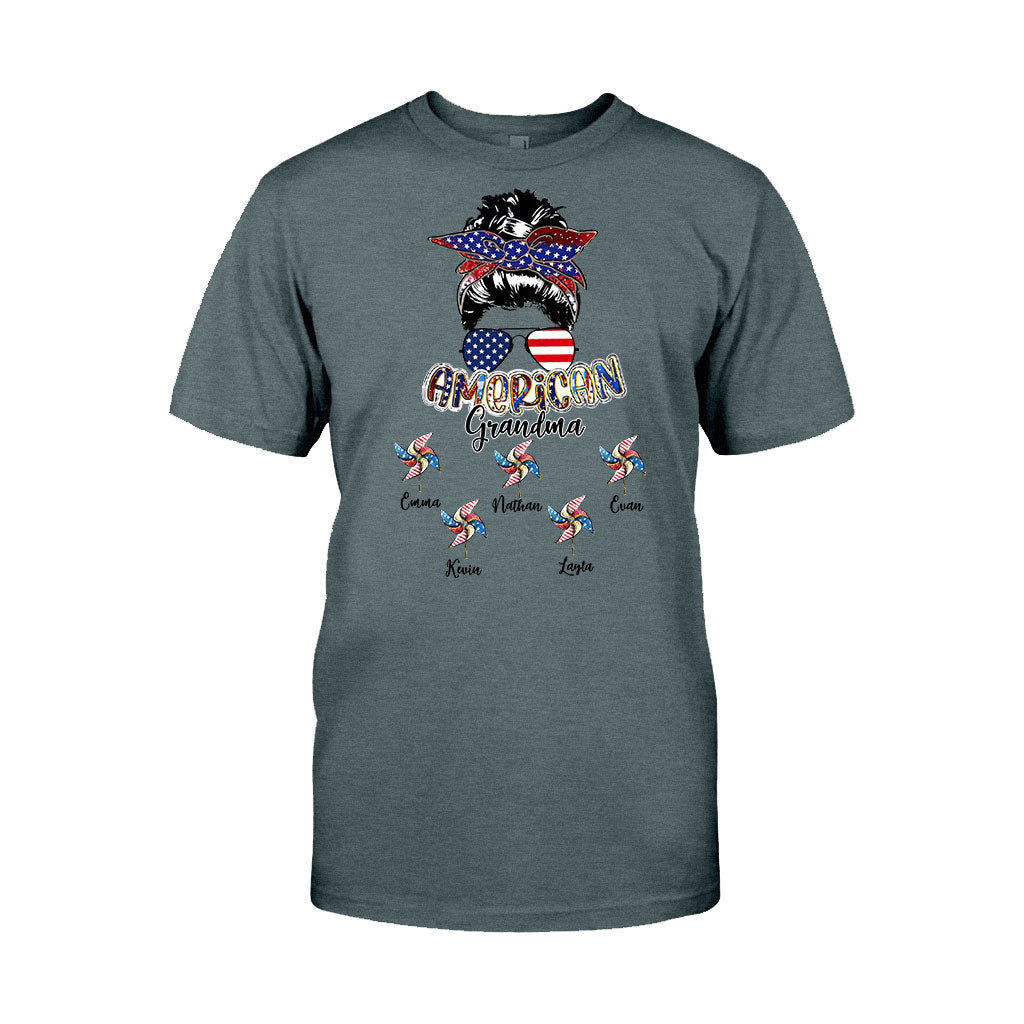 Love Being A Grandma - Personalized Independence Day Grandma T-shirt and Hoodie