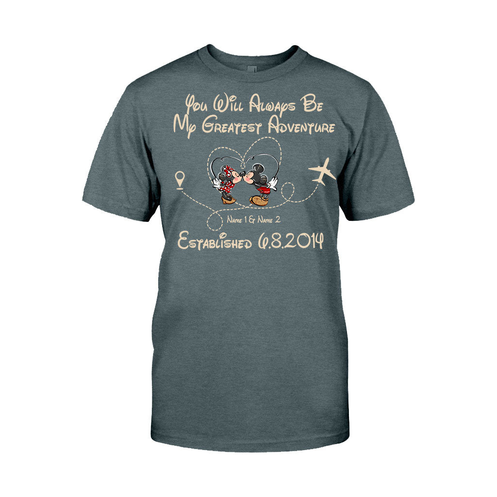 You'll Always Be My Greatest Adventure - Personalized Couple Mouse T-shirt and Hoodie