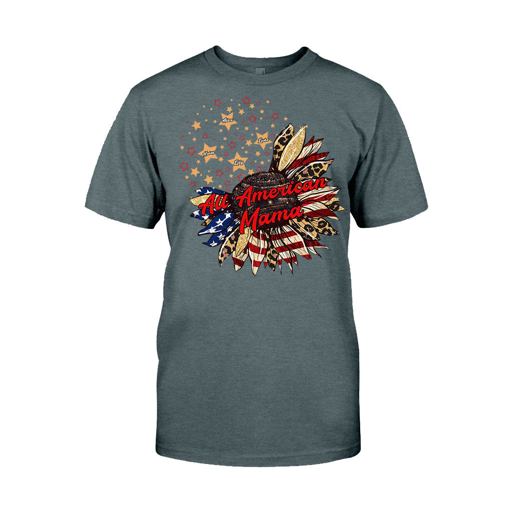 Nana's Flower - Personalized Independence Day T-shirt and Hoodie
