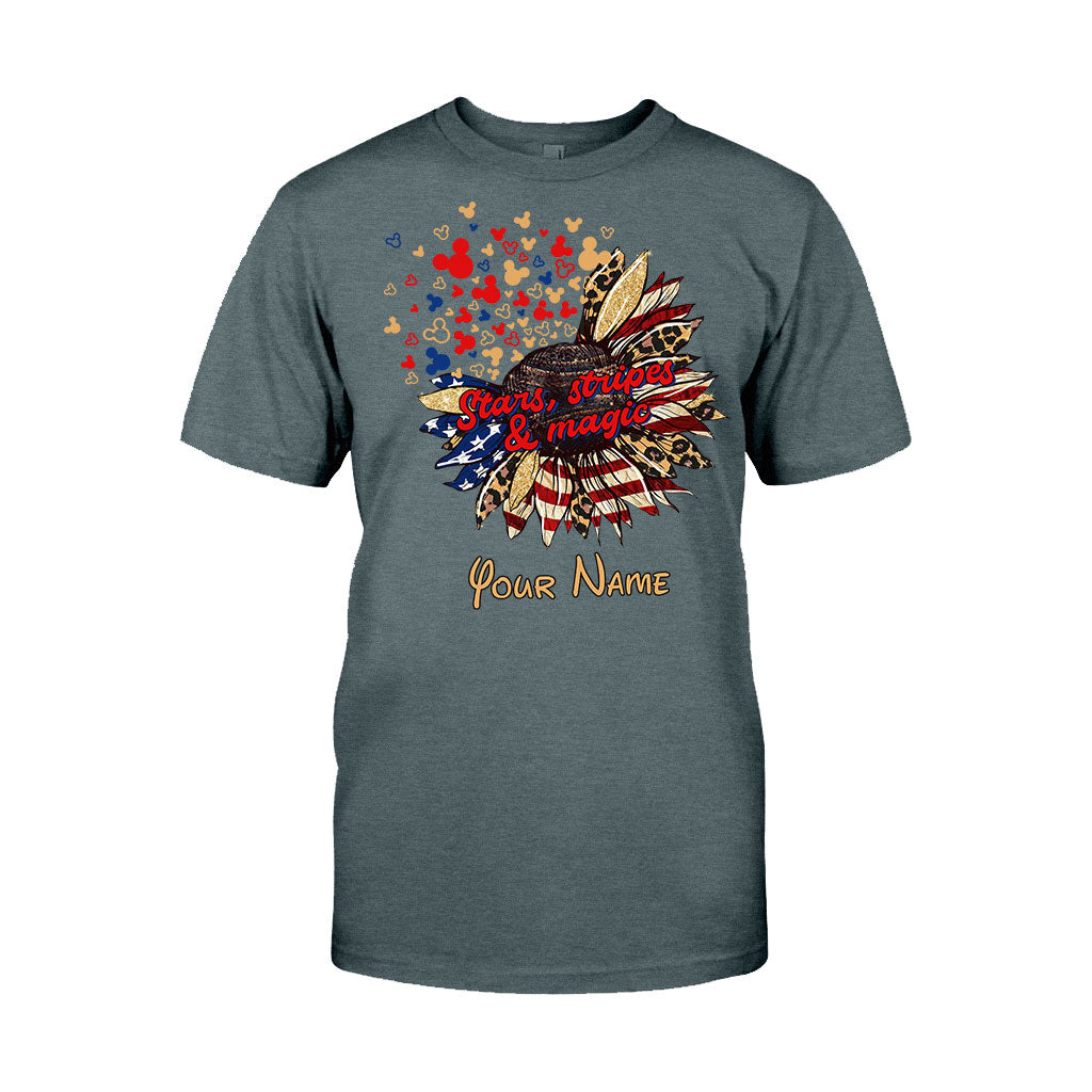 Stars Stripes And Magic - Personalized Independence Day Mouse T-shirt and Hoodie
