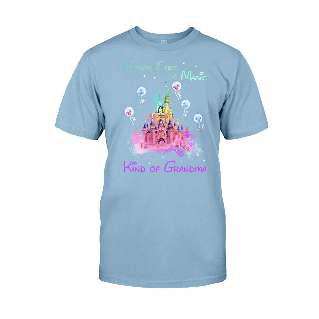 Mouse Ears And Magic Kind Of Grandma - Personalized Mouse T-shirt and Hoodie