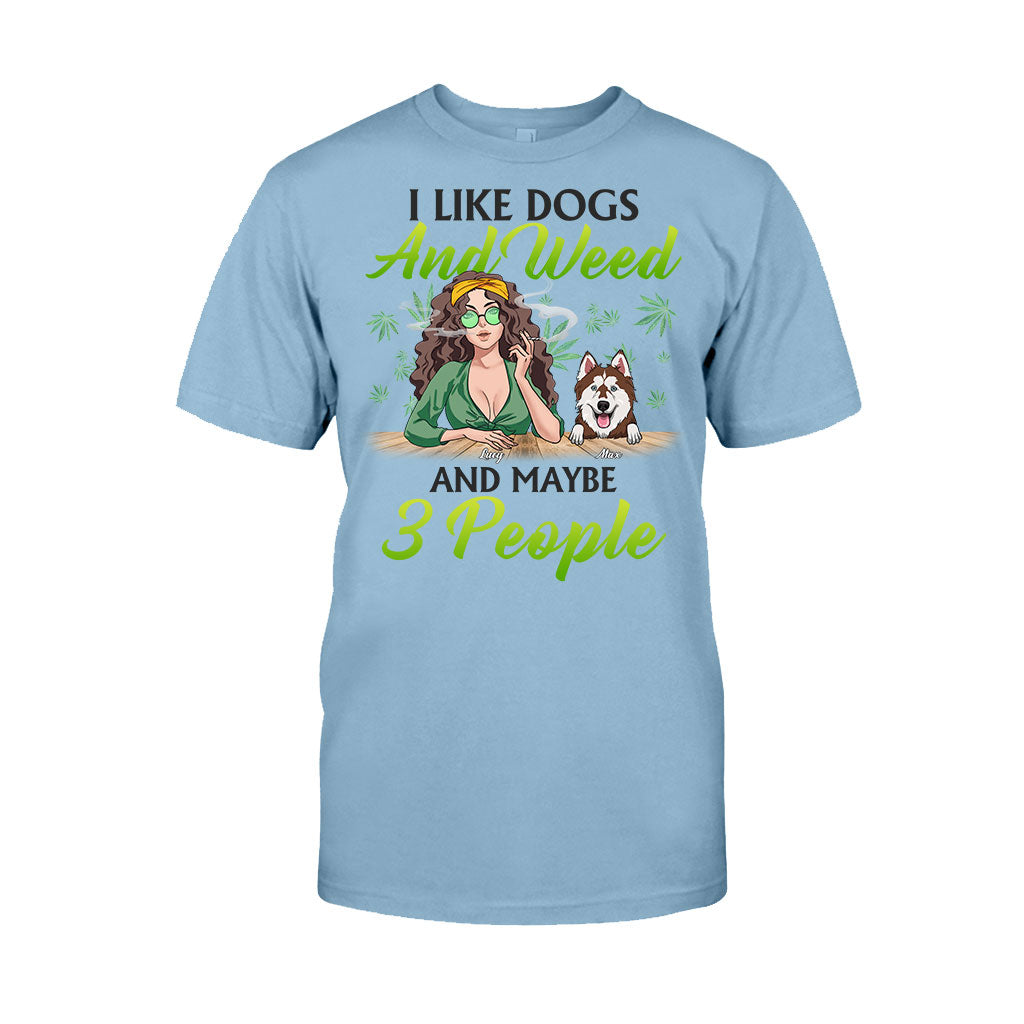 Dogs And Stoner Lover - Personalized Weed T-shirt and Hoodie