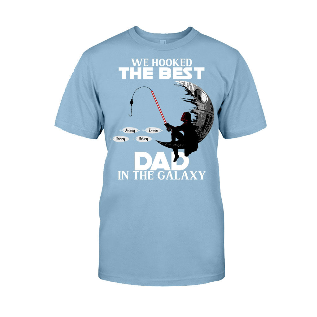 Hooked On Being Papa - Personalized Father's Day Fishing T-shirt and Hoodie