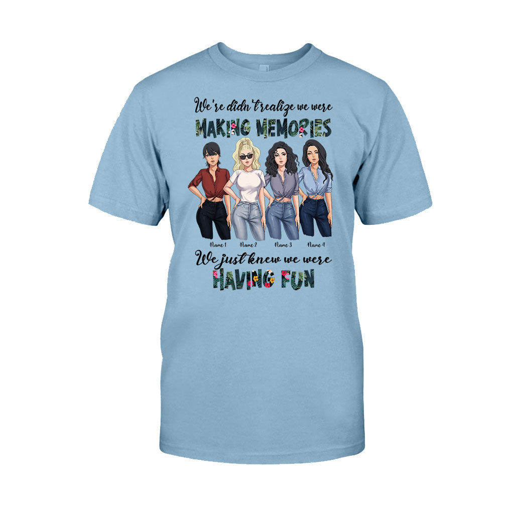 Besties Having Fun Making Memories - Personalized T-shirt and Hoodie