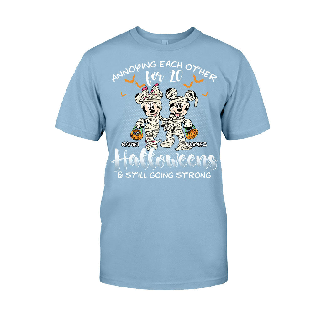 Annoying Each Other - Personalized Halloween Mouse T-shirt and Hoodie