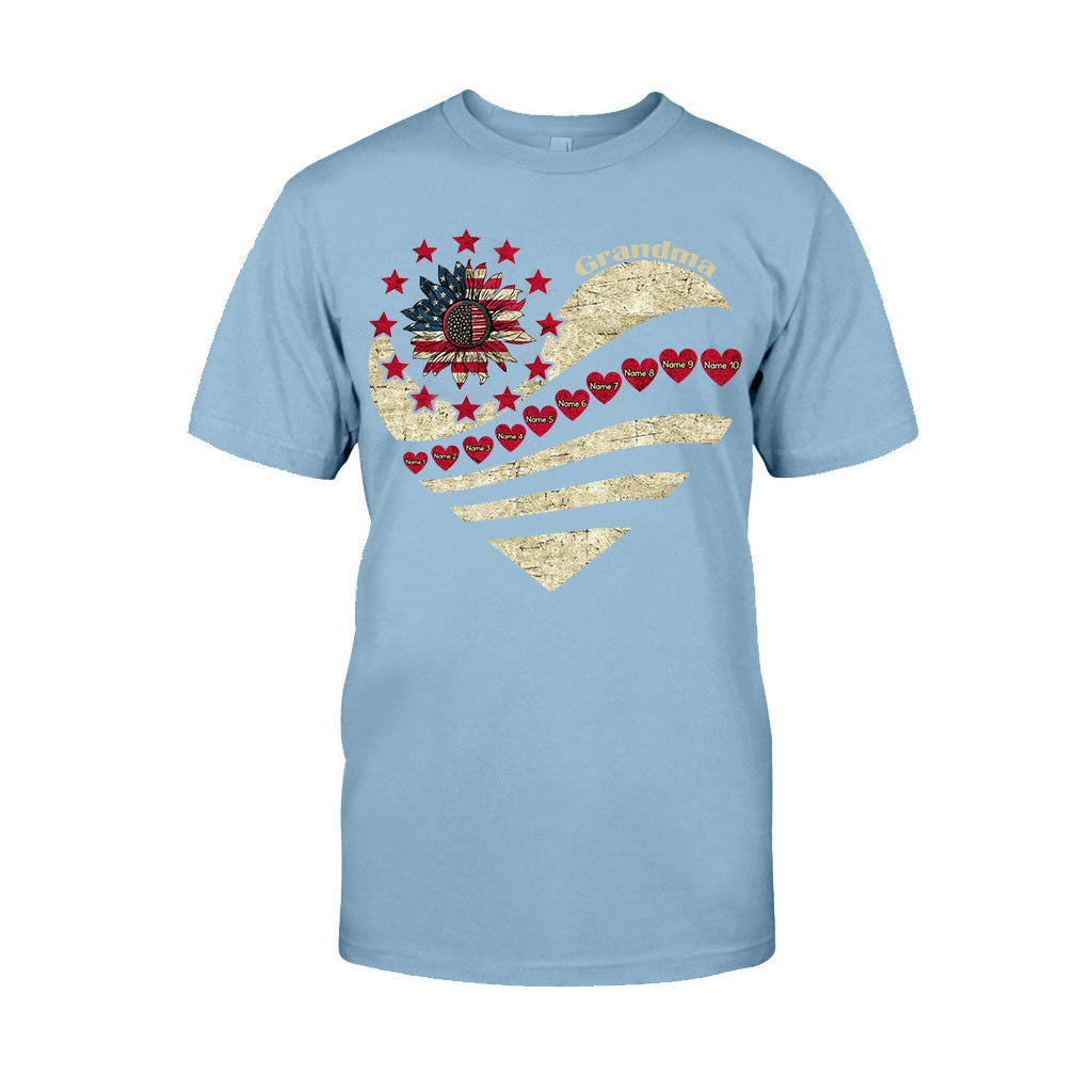 Grandma - Personalized Independence Day T-shirt and Hoodie