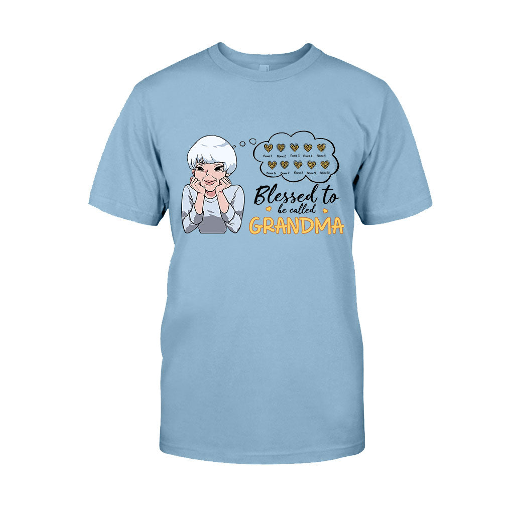 Blessed To Be Called Grandma - Personalized T-shirt and Hoodie