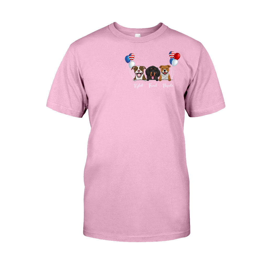 Life Is Better With Dogs - Personalized Independence Day T-shirt and Hoodie