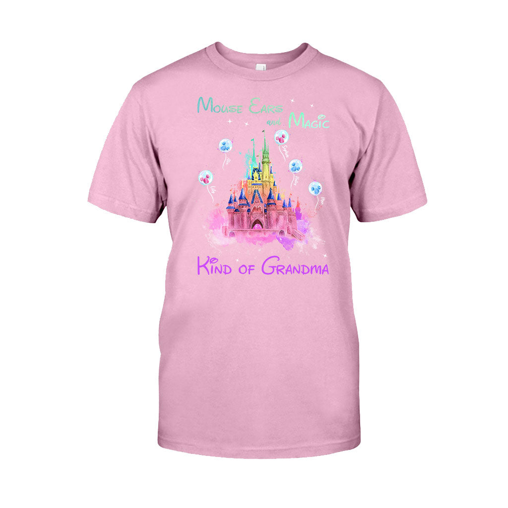 Mouse Ears And Magic Kind Of Grandma - Personalized Mouse T-shirt and Hoodie