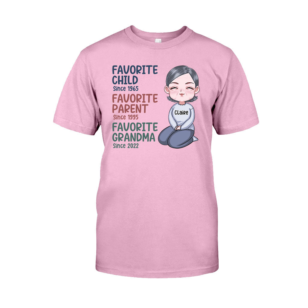 Favorite Grandma Since - Personalized Grandma T-shirt and Hoodie